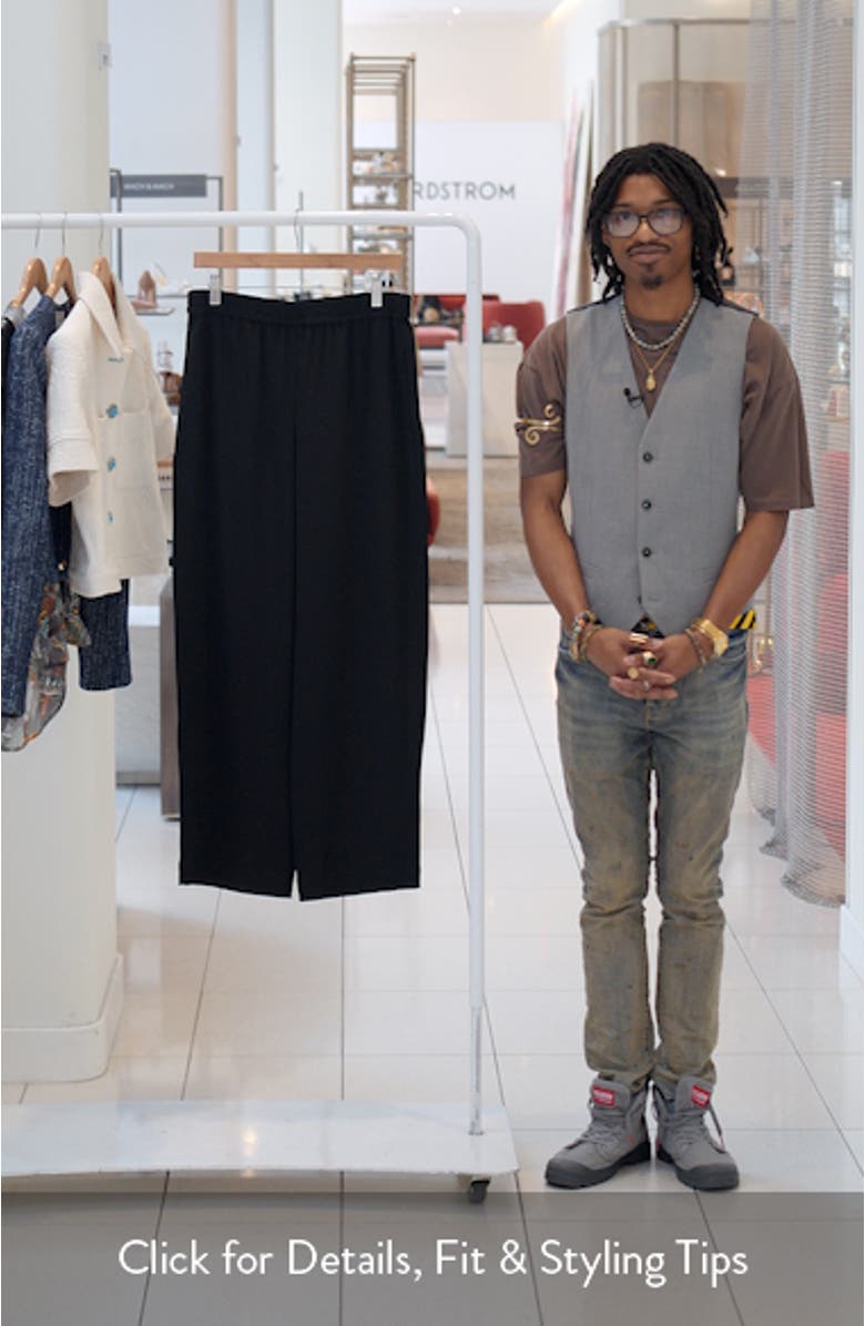 Pull-On Satin Pants, sales video thumbnail