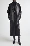 Stand Studio Oceana Reptile Embossed Faux Leather Coat