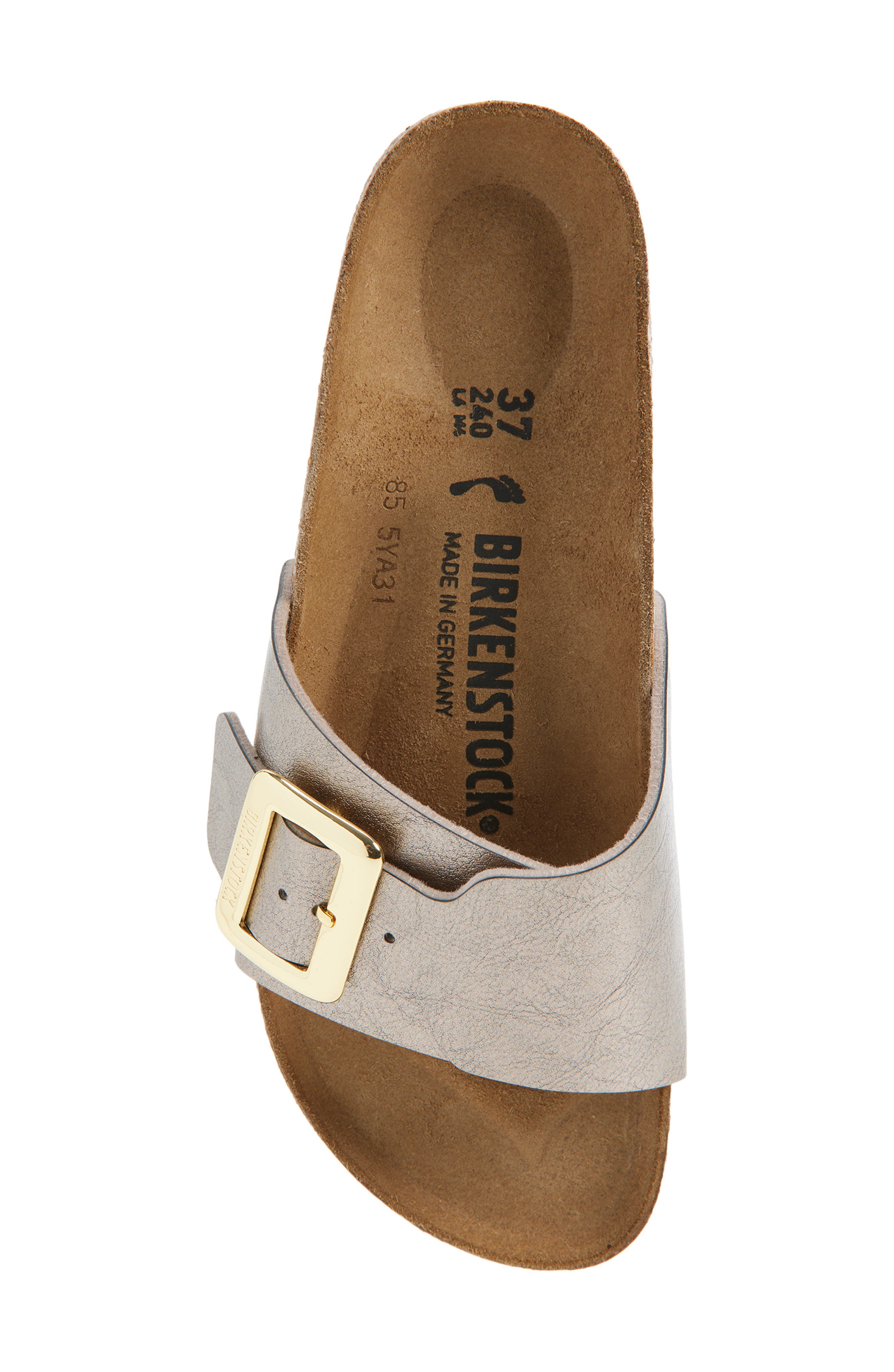 Birkenstock Catalina Luxe Slide Sandal, Alternate, color, Taupe