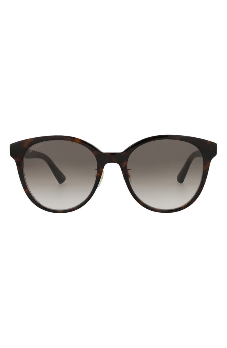 Gucci 56mm Sunglasses, Main, color, Havana Havana Brown