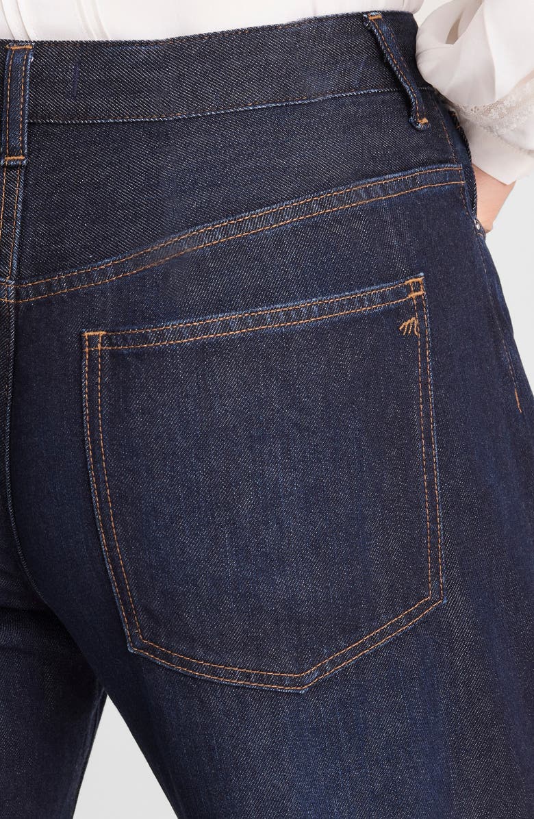 Madewell The Darted Barrel Leg Jeans, Alternate, color, Foundry Wash