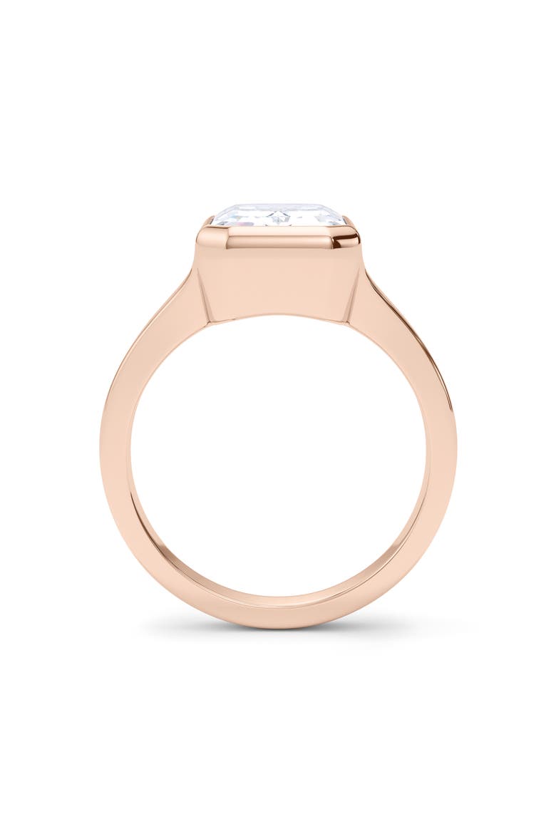 Emerald Cut Cigar Lab Created Diamond Ring, Alternate, color, 2.00CTW 18K ROSE GOLD