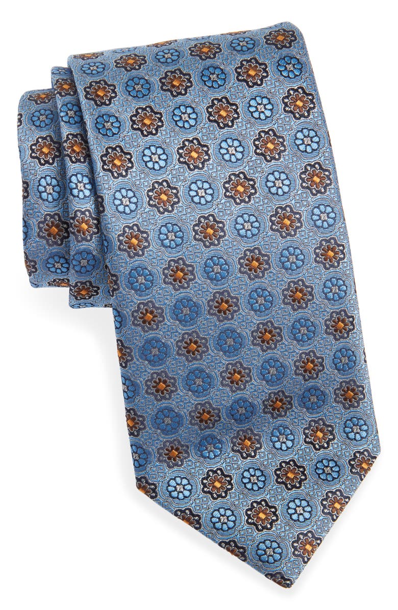 Canali Medallion Silk Tie, Main, color,