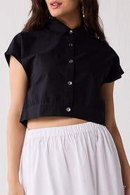 Reistor Oversized Crop Shirt