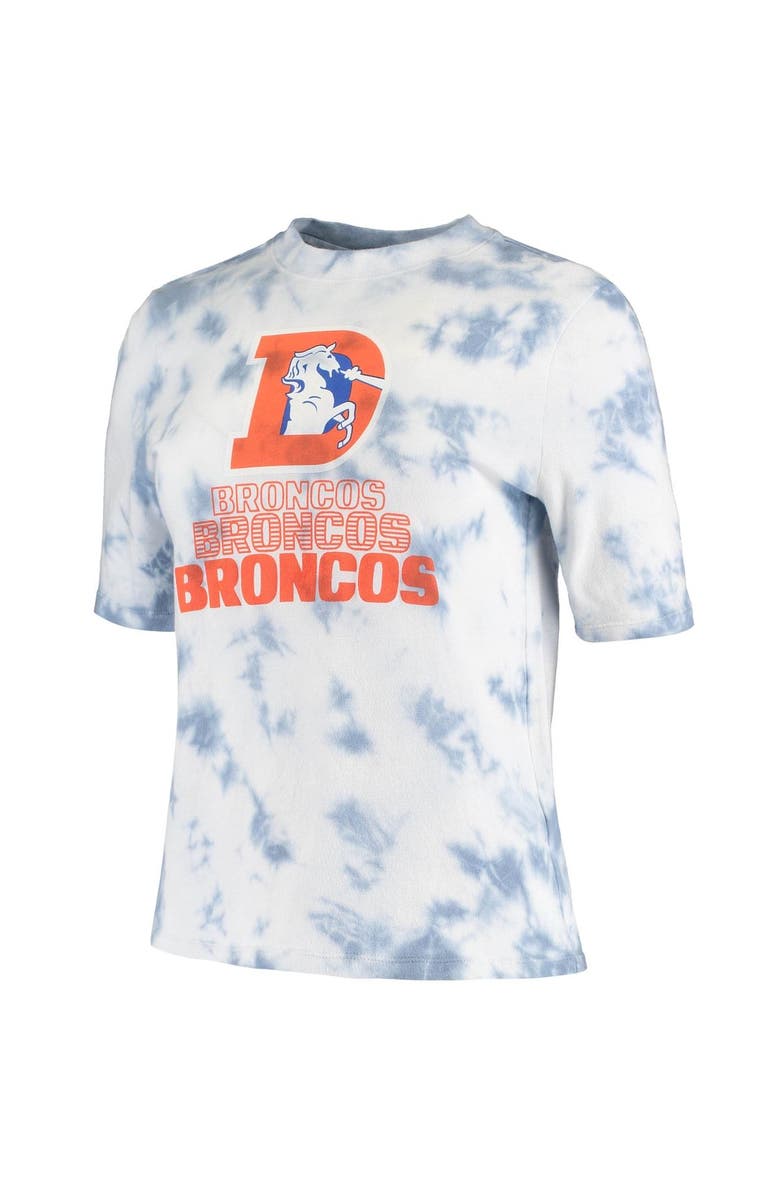Junk Food Women's Junk Food Royal Denver Broncos Team Spirit Tie-Dye T-Shirt, Alternate, color, 