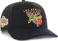 '47 Men's '47  Black Los Angeles Lakers Nothing But Net Hitch Adjustable Hat