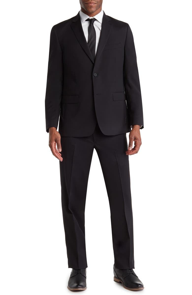 JB Britches Sartorial Two Button Notch Lapel Wool Blend Suit, Main, color, 