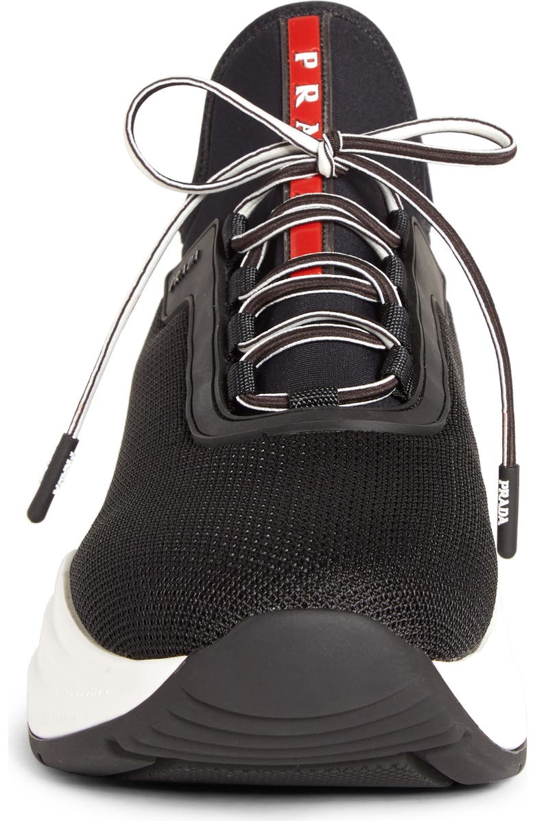 Prada Platform Lace-Up Sneaker, Alternate, color,