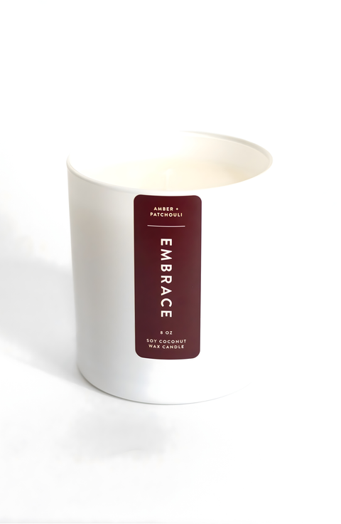 Embrace Amber Patchouli Coconut Soy Candle