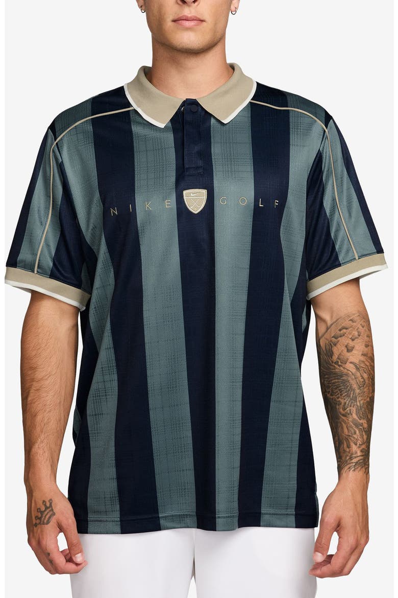 Stripe Short Sleeve Polo, Main, color, MINERAL SLATE/ LIMESTONE