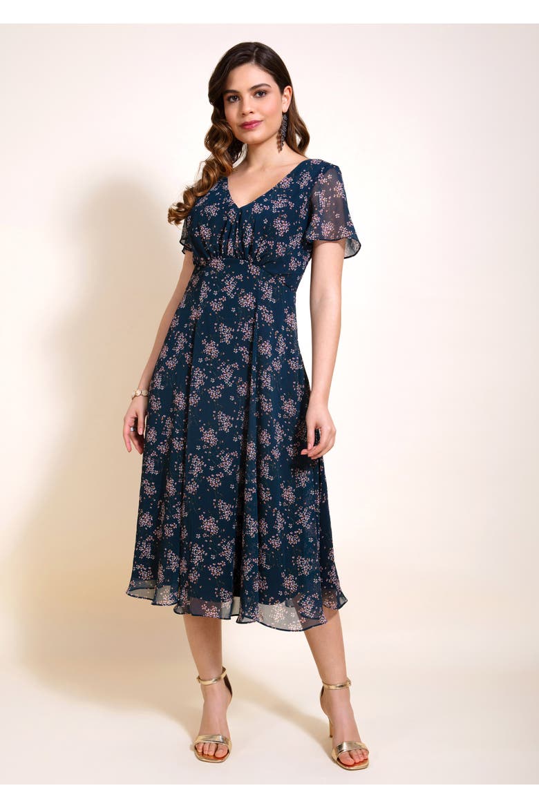 Miranda Dress, Alternate, color, Ditsy Navy Floral