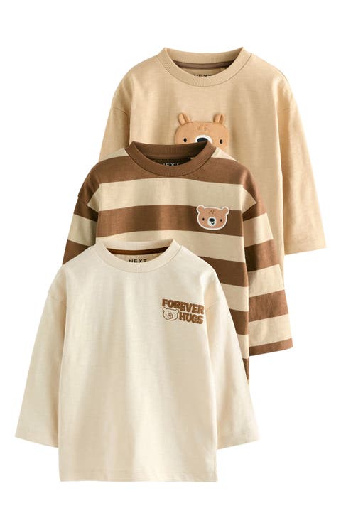 Kids' 3-Pack Assorted Long Sleeve T-Shirts (Little Kid)
