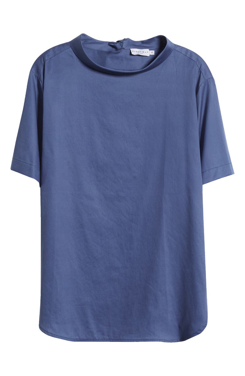 HARSHMAN Ulyana Tie Back Top, Alternate, color, Indigo Blue