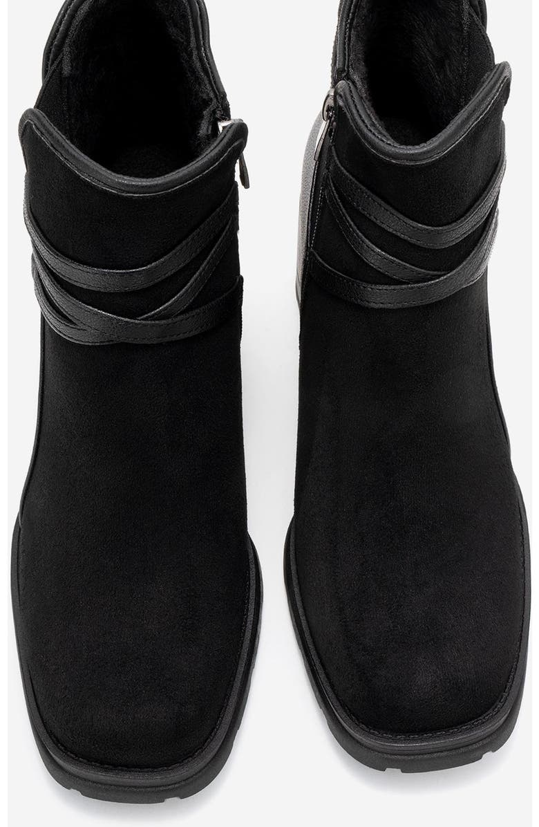 Prologue Shoes Wern Block Heel Ankle Boot, Alternate, color, Black Suede
