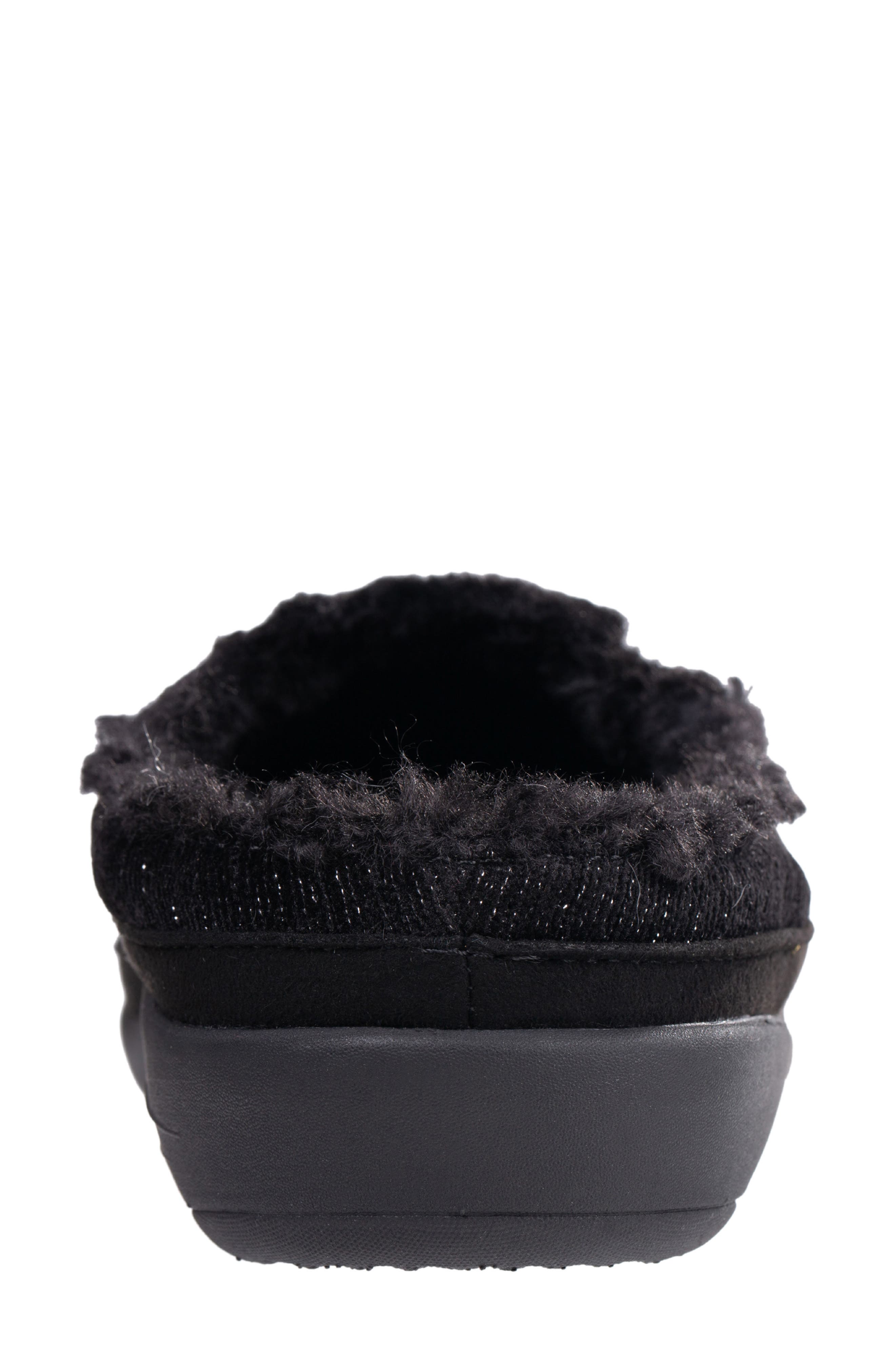 Revitalign Apres Faux Fur Lined Slipper, Alternate, color, Black