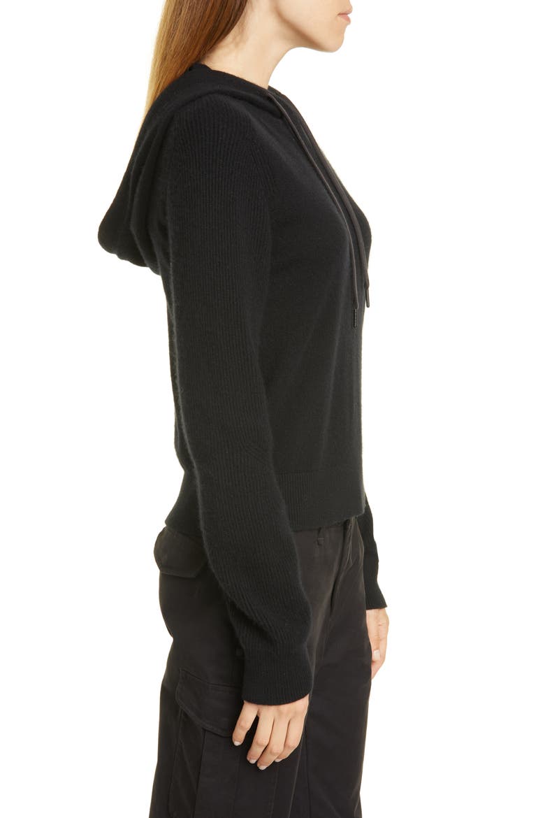 Logan Cashmere Hoodie, Alternate, color, BLK