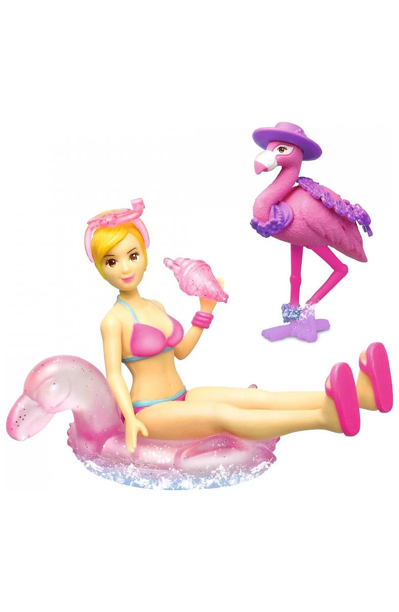 Dickie Toys HK Ltd Light & Sound Jeep Flamingo Playset, Alternate, color, Multicolored