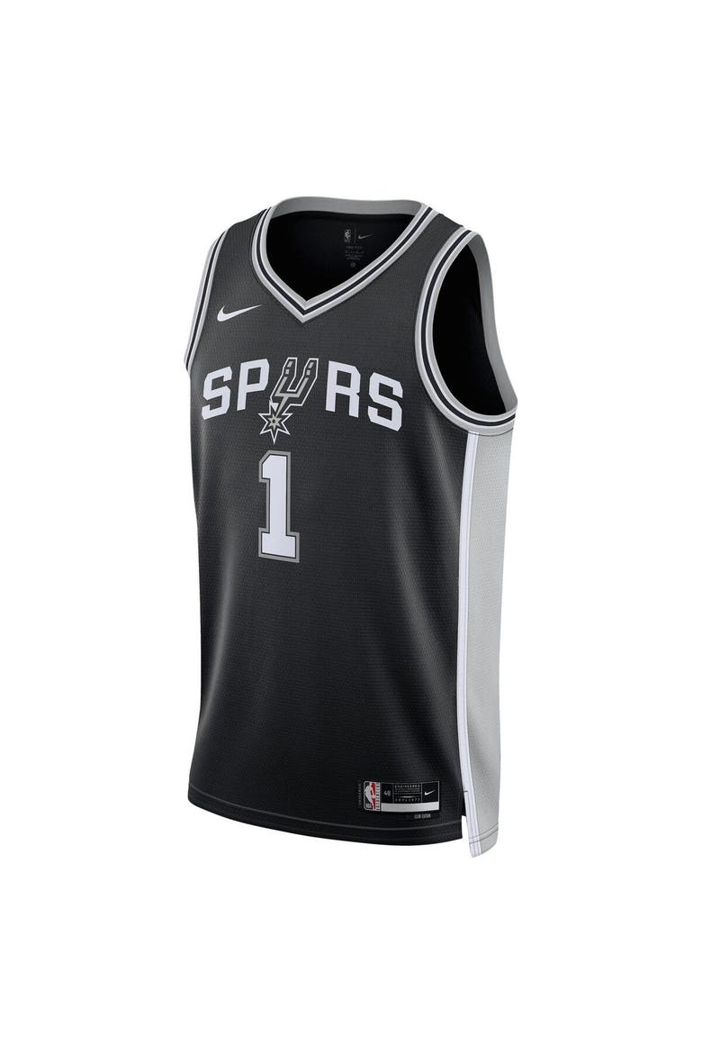 Unisex Nike Victor Wembanyama Black San Antonio Spurs 2023 NBA Draft First Round Pick Swingman Jersey - Icon Edition, Alternate, color, Black