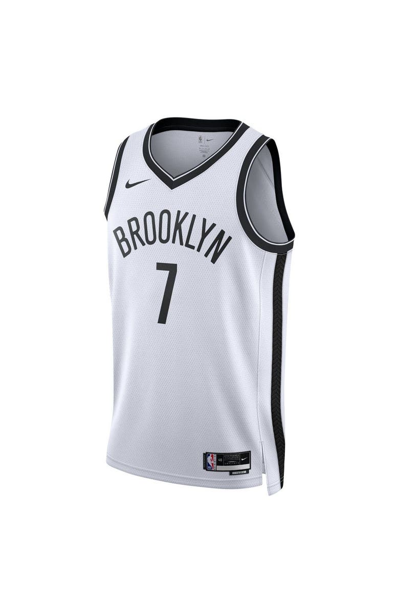 Nike Unisex Nike Kevin Durant White Brooklyn Nets Swingman Jersey - Association Edition, Alternate, color, 