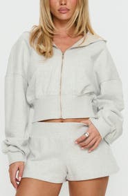 Princess Polly Daytime Blouson Crop Hoodie