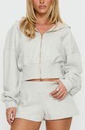 Princess Polly Daytime Blouson Crop Hoodie