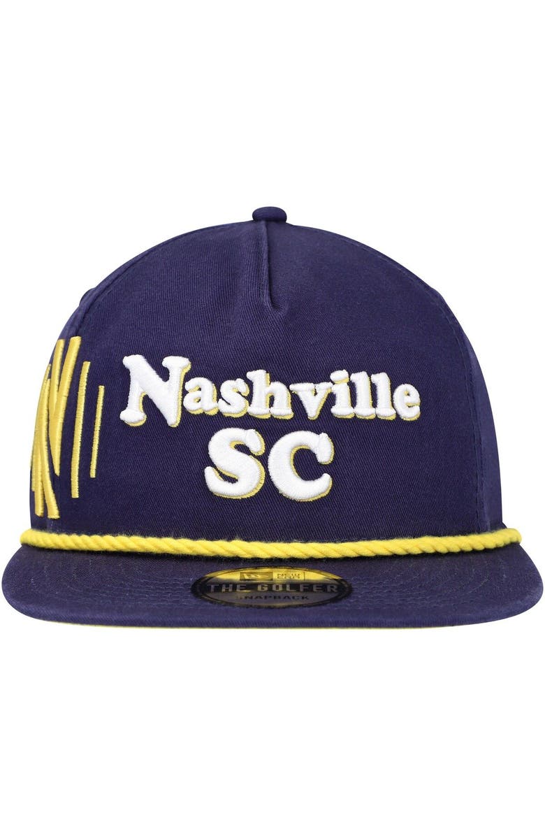 New Era Men's New Era Navy Nashville SC Heritage The Golfer Snapback Hat, Alternate, color, Navy