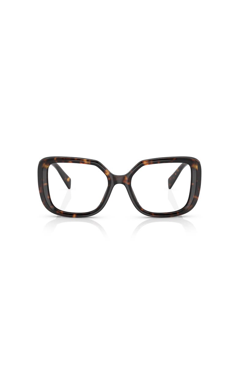 Prada 51mm Square optical glasses, Alternate, color, Tortoise