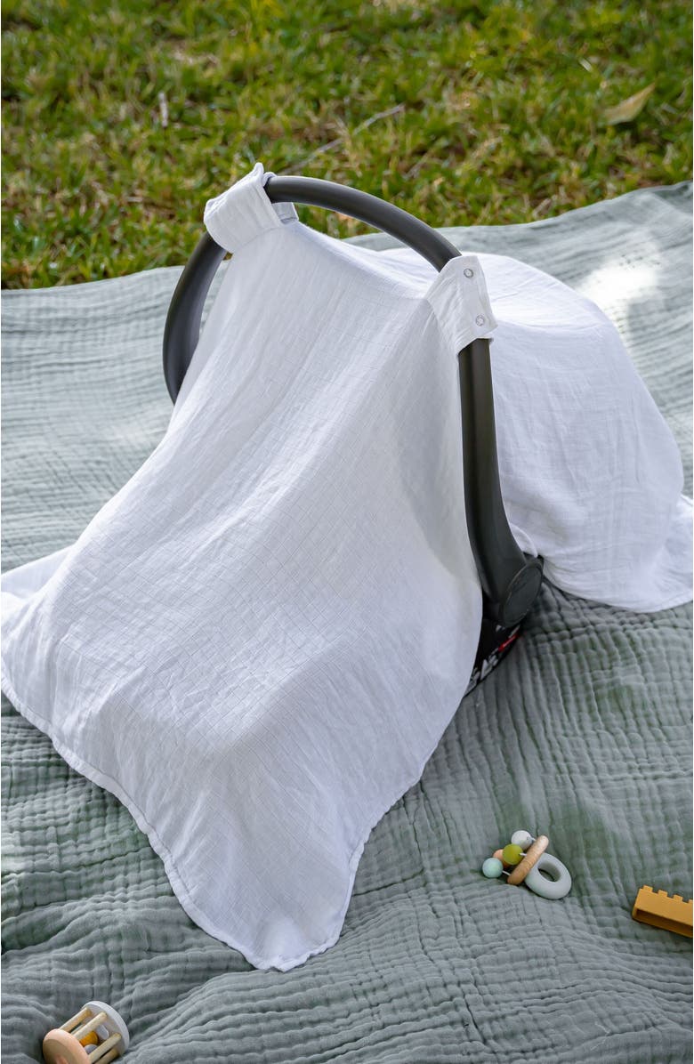 Comfy Cubs Baby Car Seat Cover, Alternate, color, White