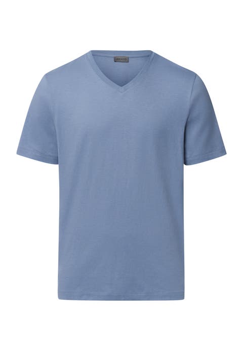 Living Shirts Jersey Cotton V-Neck T-Shirt