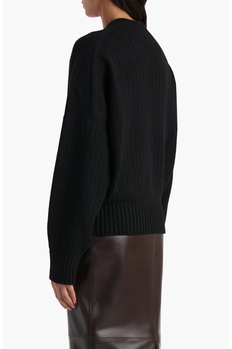 Lennox Oversize Cashmere Sweater, Alternate, color, BLACK