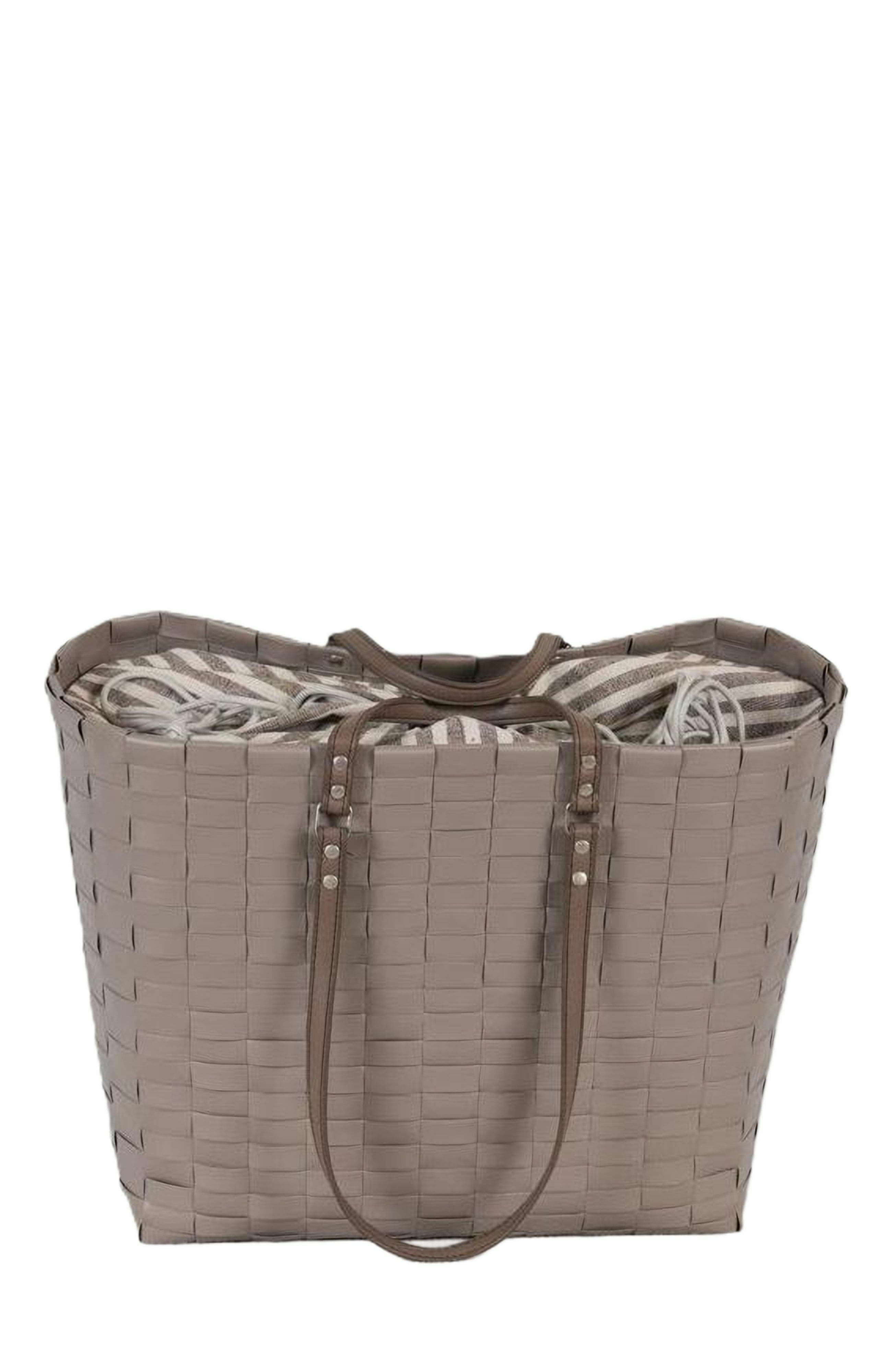 Handed By GO! Recycled Plastic Weekender Bag, Alternate, color, Liver