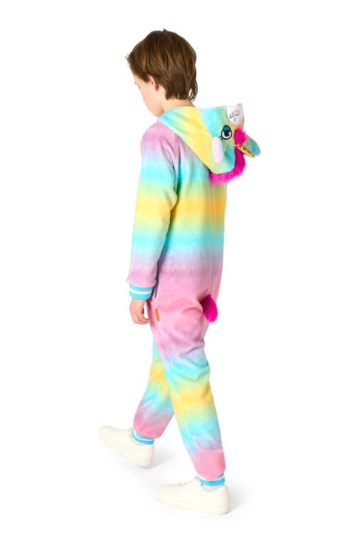Opposuits Kids' Unicorn One Piece Hooded Jumpsuit In Multi