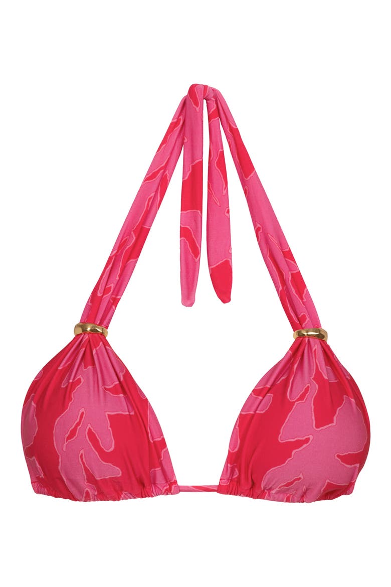 Bia Tube Bikini Top, Alternate, color, RED MULTI