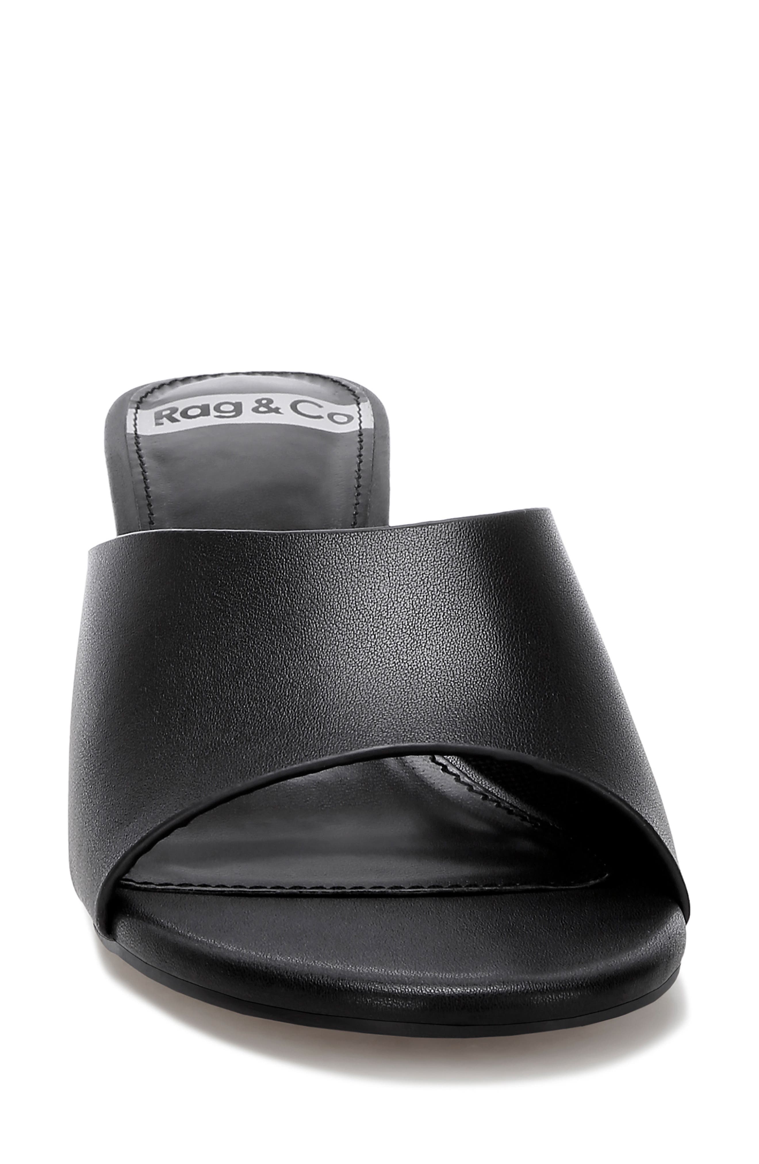Maude Leather Sandal, Alternate, color, BLACK