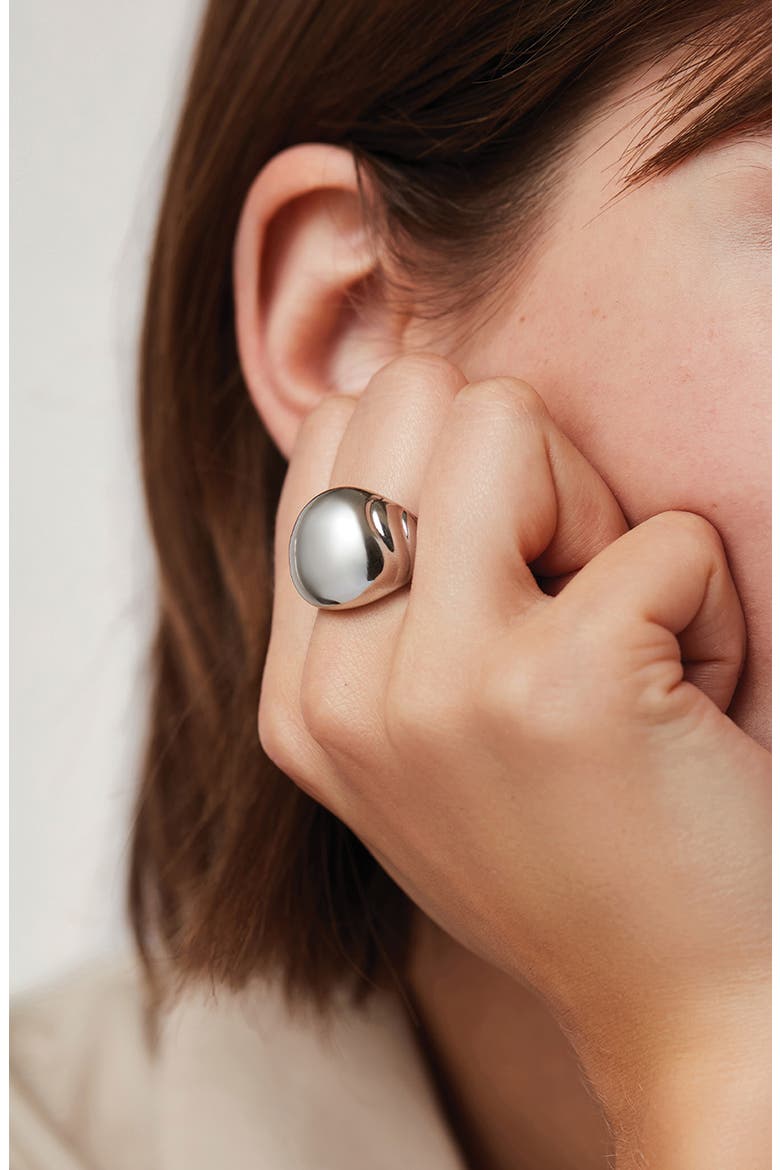 Nelle Statement Ring, Alternate, color, PLATINUM