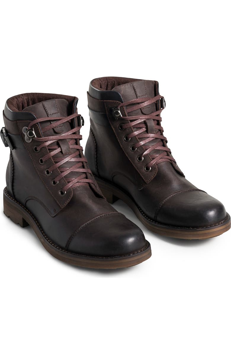 Velez Top Grain Leather Boots For Men Vintage Ankle Boot, Alternate, color, Dark Brown