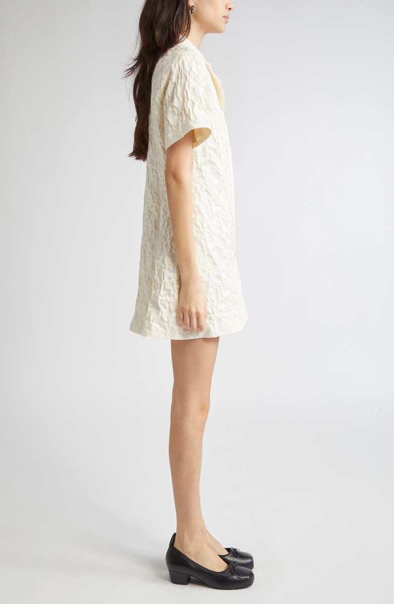 Sandy Liang Nurse Floral Jacquard Shirtdress, Alternate, color,