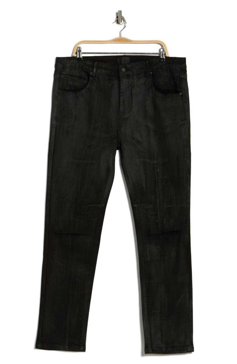 RtA Clayton Skinny Jeans, Main, color, Obsidian