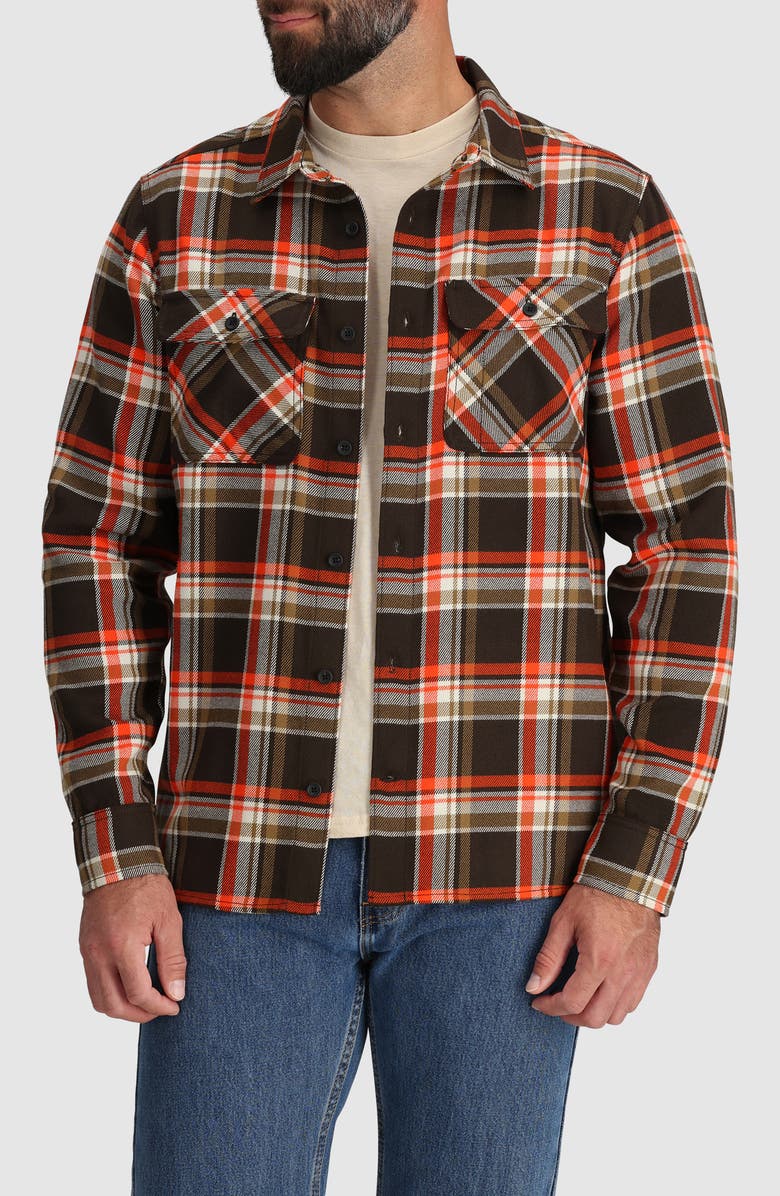 Outdoor Research Feedback Plaid Flannel Overshirt, Main, color,