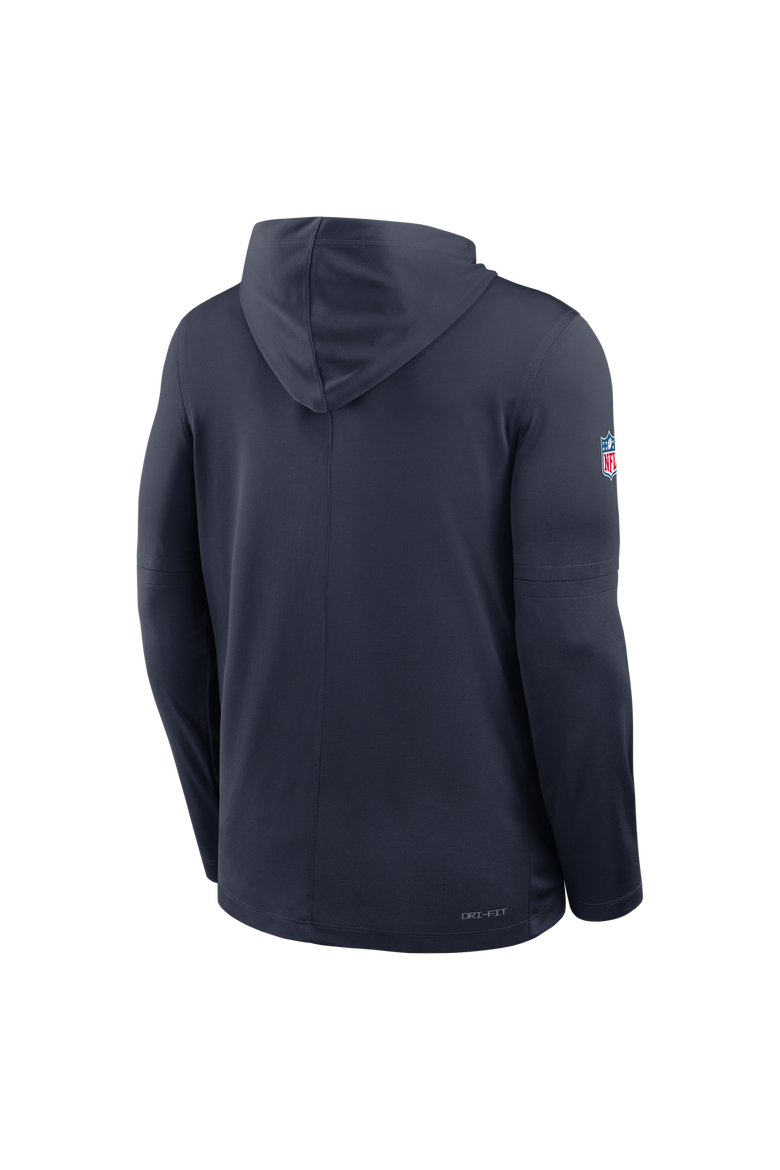 Men's Nike  Navy Chicago Bears 2026 Rivalries Collection Sideline Lightweight Hooded Long Sleeve Top, Alternate, color, Navy