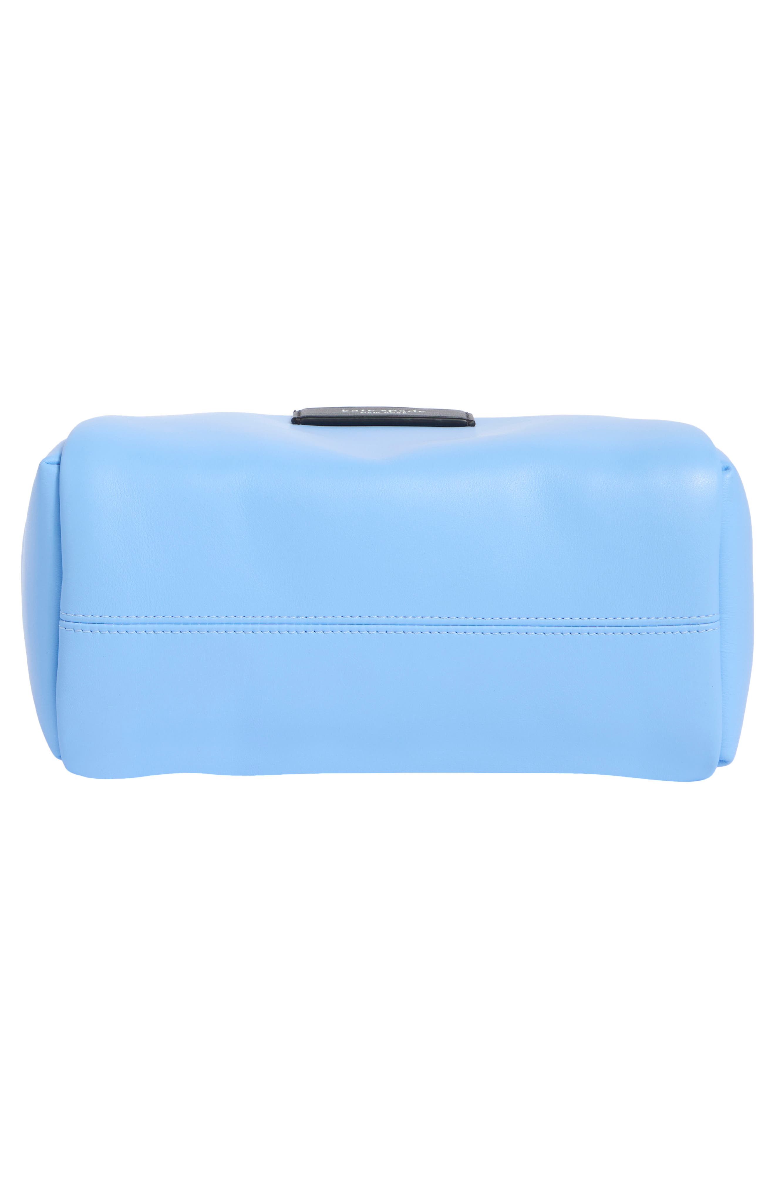 Kate Spade New York puffed leather satchel bag, Alternate, color, Astral Blue