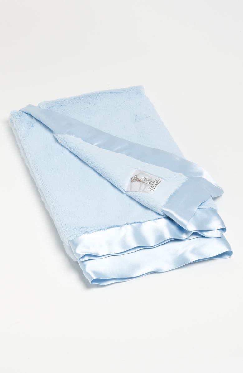 Little Giraffe Luxe Baby Blanket, Alternate, color, Blue