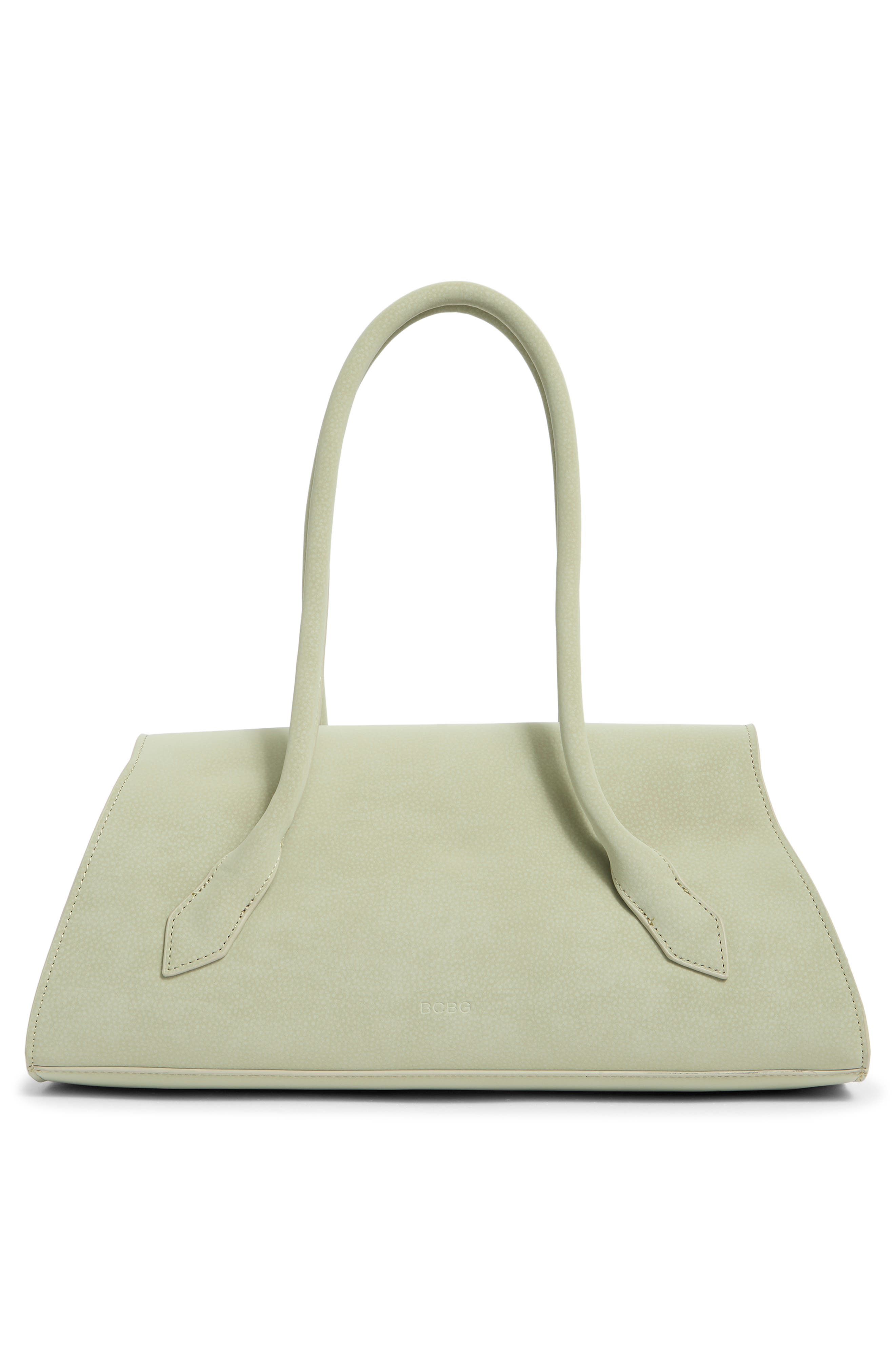 Pointed Flap Faux Leather Shoulder Bag, Alternate, color, EUCALYPTUS