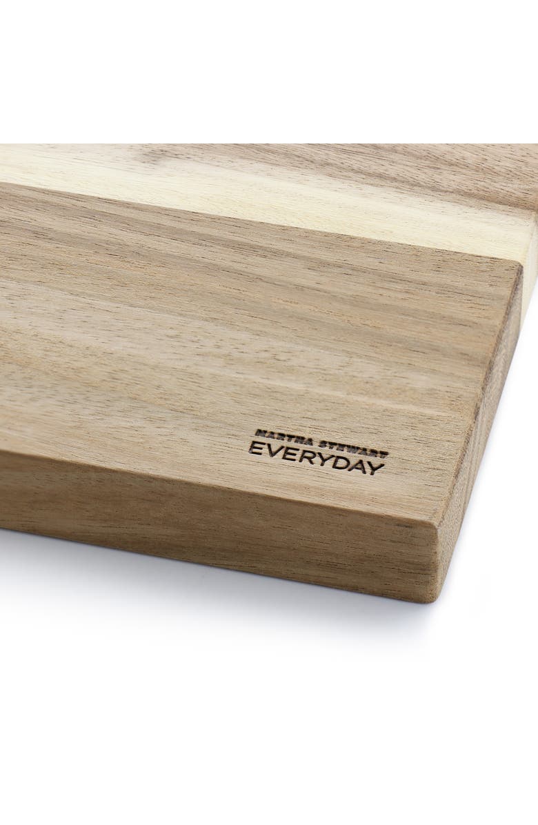 Martha Stewart Everyday Westhaven 18.9 x 12.8 Inch Rectangle Acacia Wood Cutting Board, Alternate, color, Brown