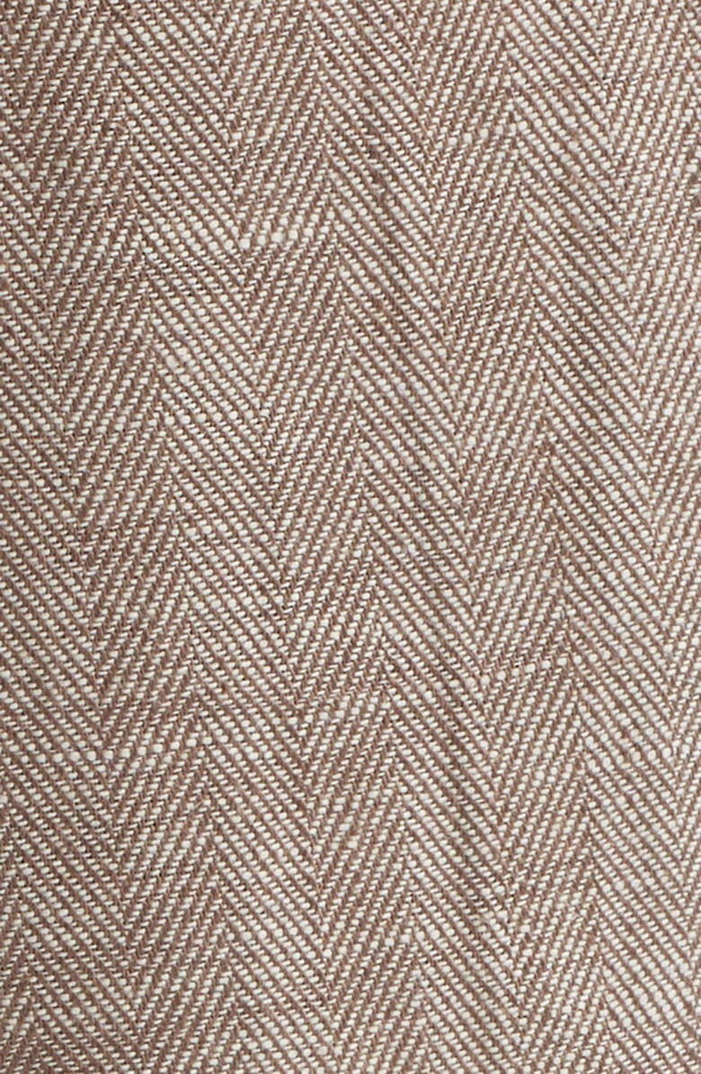 Bugatchi Linen Herringbone Chinos, Alternate, color, Tobacco