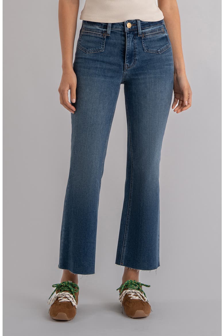 Kelsey Raw Hem Ankle Flare Jeans, Main, color, UNBREAKABLE