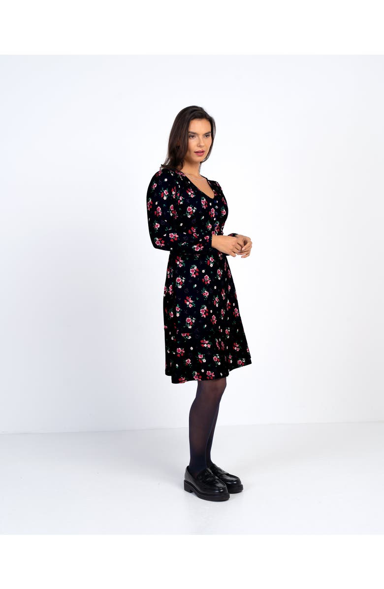 Kettlewell Printed Jersey Dress, Alternate, color, Winter Floral
