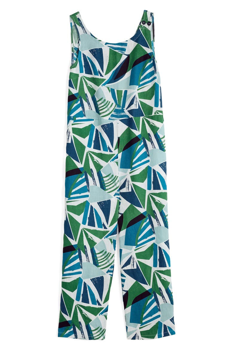 Salt Air Wide Leg Jumpsuit, Alternate, color, SPINNAKER SAILS HEDGEROW