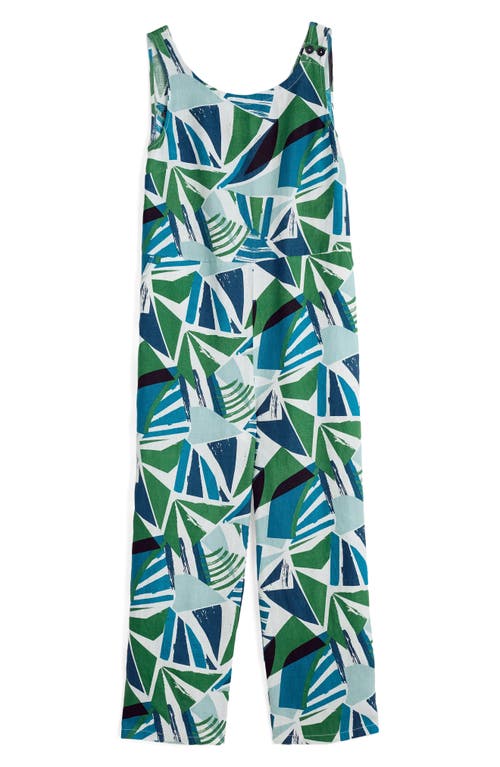 Shop Seasalt Cornwall Salt Air Wide Leg Jumpsuit In Spinnaker Sails Hedgerow