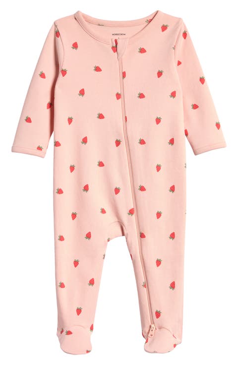 Ely's & Co Cotton- Embroidered Heart and Star Footie & Hat - Heart/Pink Ely's & Co Cotton- Embroidered Heart and Star Footie & Hat - Heart/Pink